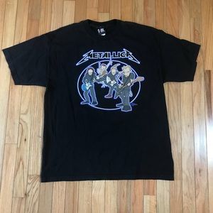 Vintage Giant Metallica Cartoon T-shirt Men’s XL